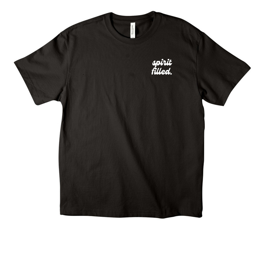 Spirit Filled, a Black Unisex Heavyweight Tee