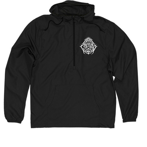 Eye, a Black Quarter-Zip Windbreaker