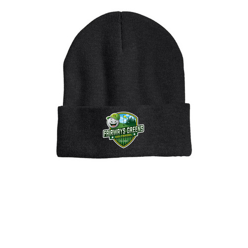 Beanies Baby-New Logo, a Heather Charcoal Printed Cuffed Beanie
