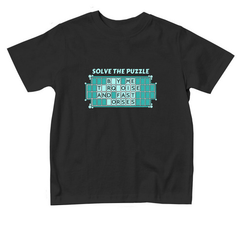 Solve The Puzzle- Toddler, a Black Toddler Tee