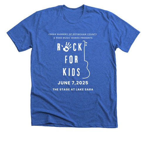Rock for Kids 2025&nbsp;, a Heather True Royal Premium Unisex Tee