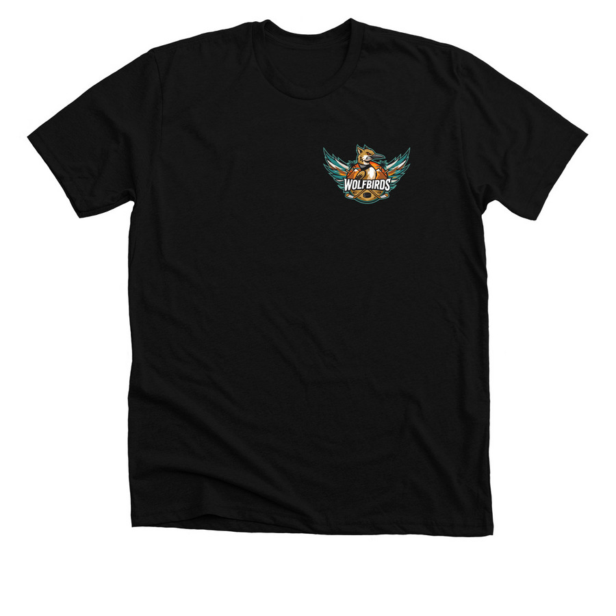 "It's a wolf! It's a bird" - Tee, a Solid Black Blend Premium Unisex Tee