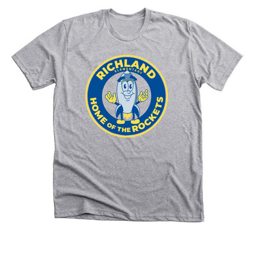 Home of the Rockets, a Athletic Heather Premium Unisex Tee