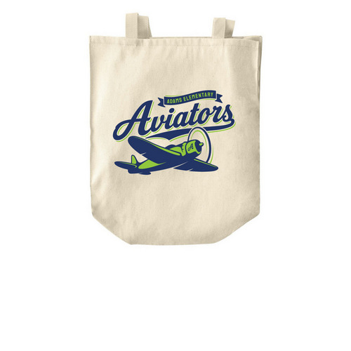 Aviator Tote Bag, a Natural Over-the-Shoulder Shopping Tote Bag