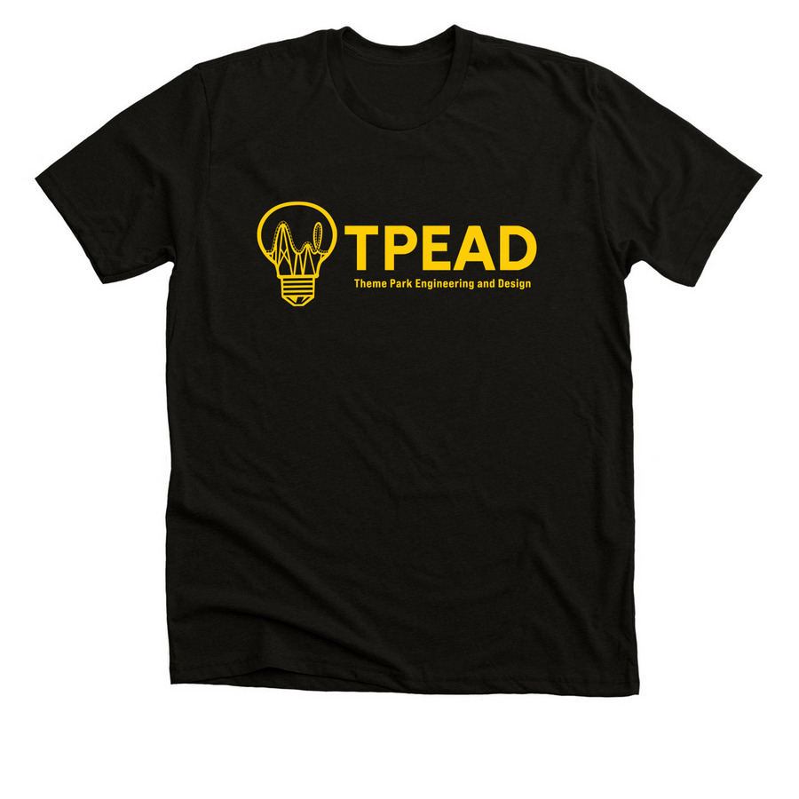 ASU TPEAD Gold Logo, a Solid Black Blend Premium Unisex Tee