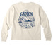 Youth Groton, CT, a Natural Youth Heavyweight Long Sleeve Tee (back-view)