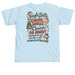 Jingle Bells Chemo Smells, a Chambray Comfort Colors Unisex Tee (back-view)