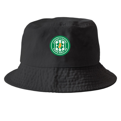 Lucky Local 2025 Hat Collection, a Black Printed Bucket Hat