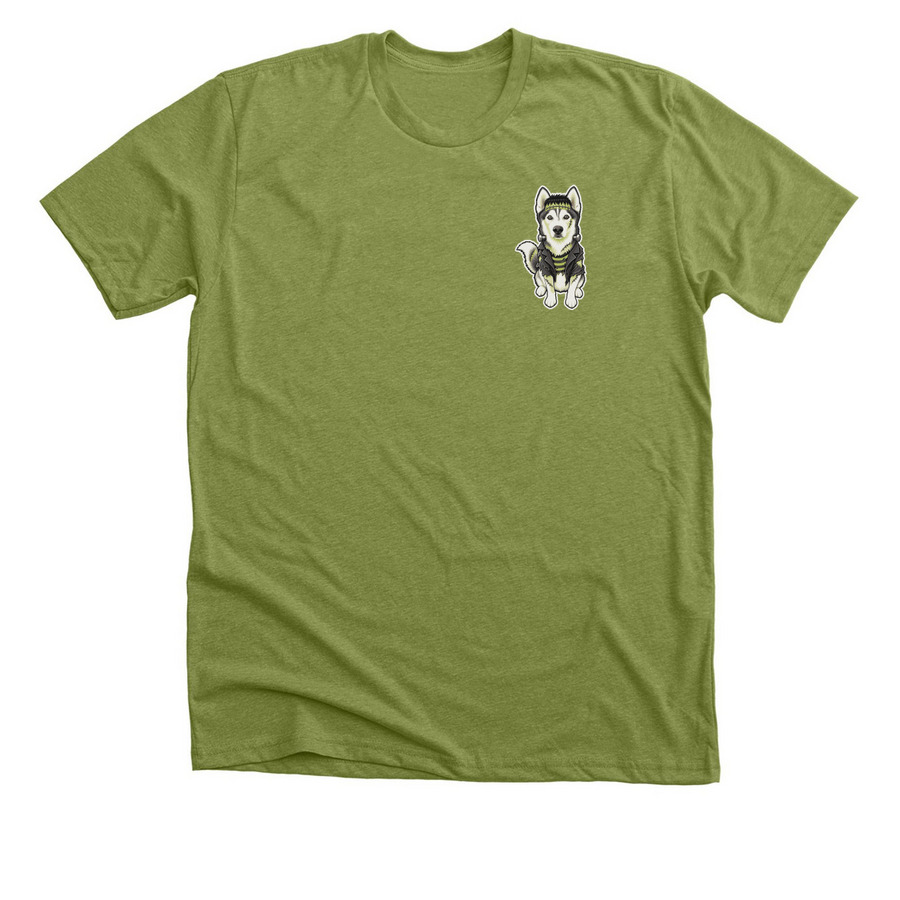 Franken Sonic, a Heather Green Premium Unisex Tee