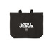 JUST JESUS prayer room tote, a Deep Black Cotton Canvas Tote Bag