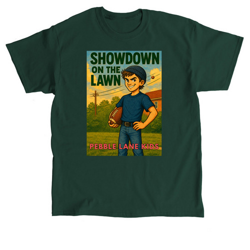 Showdown On The Lawn, a Forest Green Classic Unisex Tee