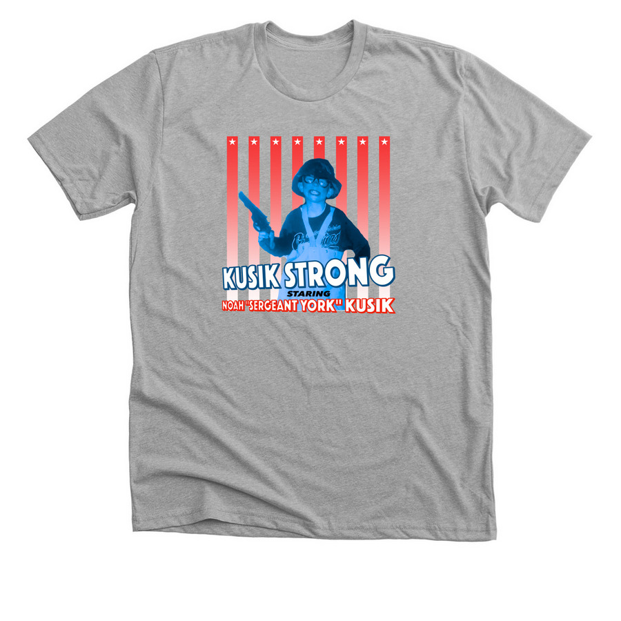Kusik Strong, a Athletic Heather Premium Unisex Tee