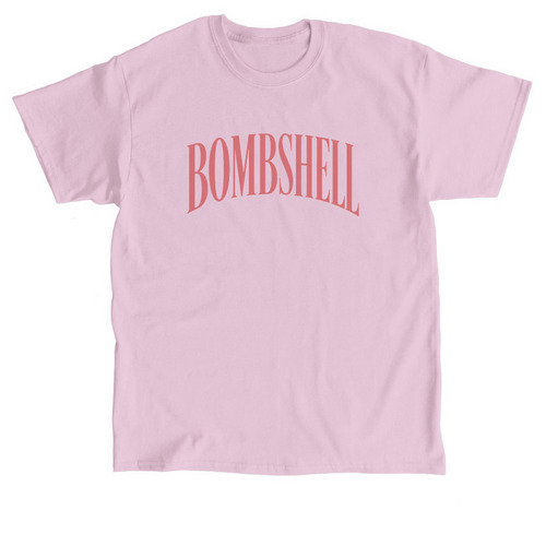 BOMBSHELL MINIMALIST, a Light Pink Classic Unisex Tee
