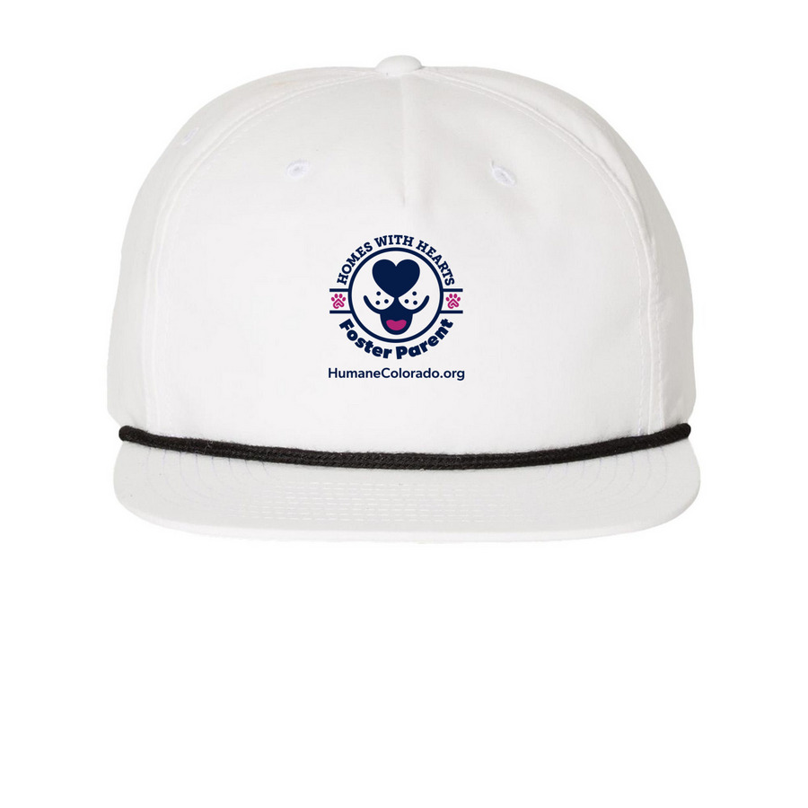 Homes with Hearts, a White/ Black Printed Umpqua Snapback Cap