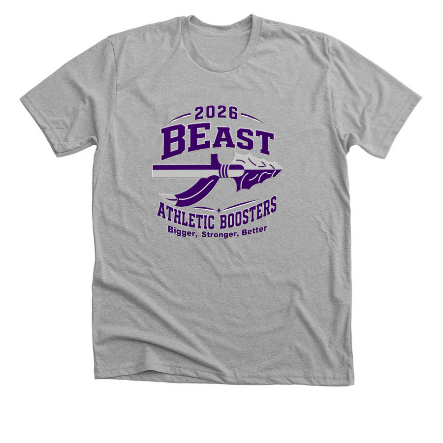 2026 Boosters, a Athletic Heather Premium Unisex Tee