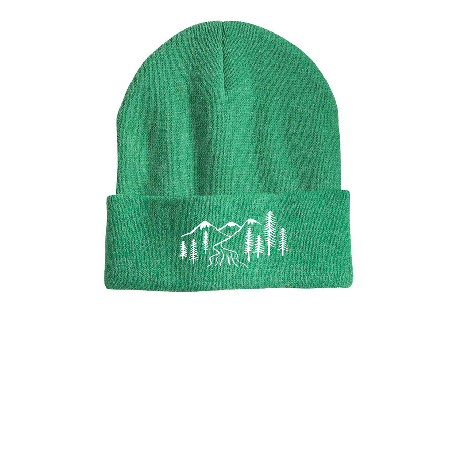 Beanies - LAND & WATER, a Heather Kelly Printed Cuffed Beanie
