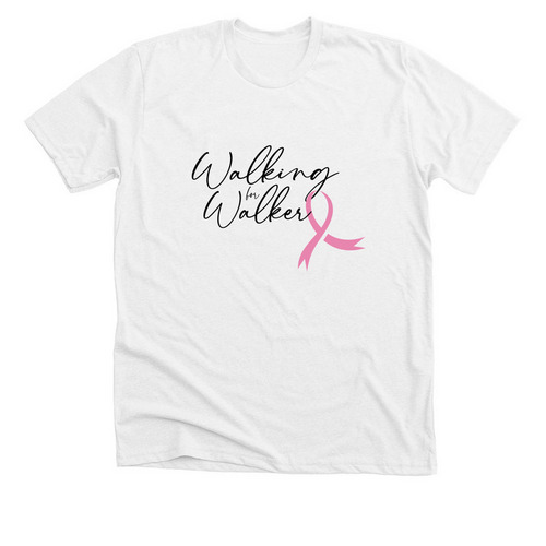 Walking for Walker, a Solid White Blend Premium Unisex Tee