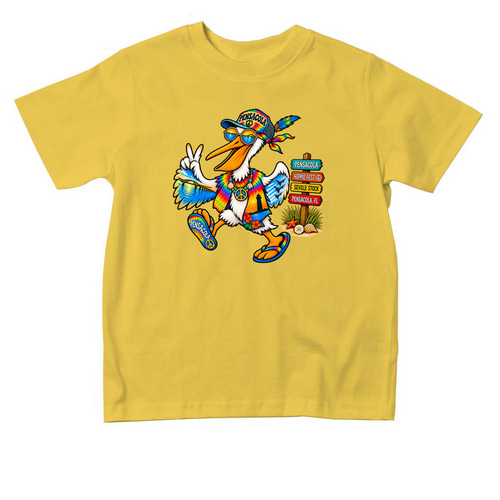 Pensacola Hippie Festival 2026 Toddler Gear, a Yellow Toddler Tee