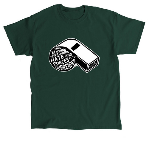 This Machine... says abolish ICE, a Forest Green Classic Unisex Tee