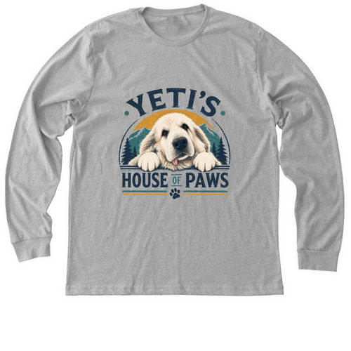 The Yeti Longsleeve, a Athletic Heather Premium Long Sleeve Tee