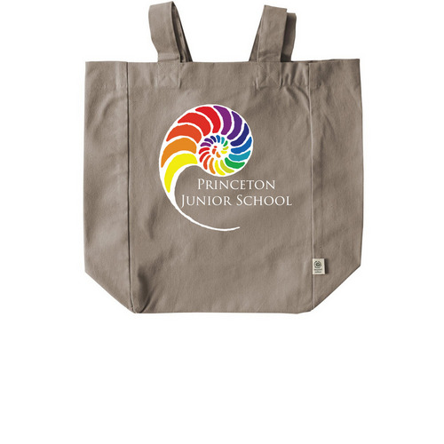 PJS Logo Totes - rainbow, a Pumice Recycled Cotton Tote Bag