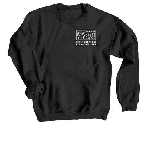 MCCC Collaboration: Middle Name, a Black Crewneck Sweatshirt