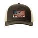 DPPDefense&nbsp;Vintage American Hat, a Chocolate Chip/ Birch Printed Five-Panel Trucker Cap