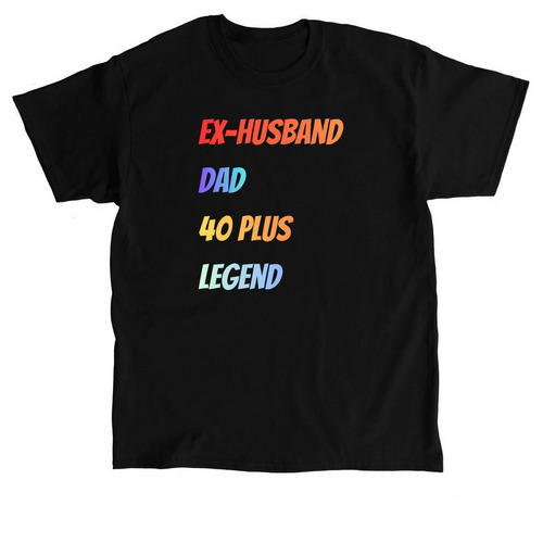 Ex- Husband legend, a Black Classic Unisex Tee