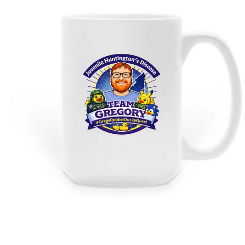 Team Gregory - JHD Awareness&nbsp; Mug, a White Large Coffee Mug
