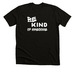 Be Kind of awesome on Front, TDK Logo back, a Black Heather Premium Unisex Tee