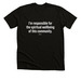 Spiritual Wellbeing, a Black Heather Premium Unisex Tee