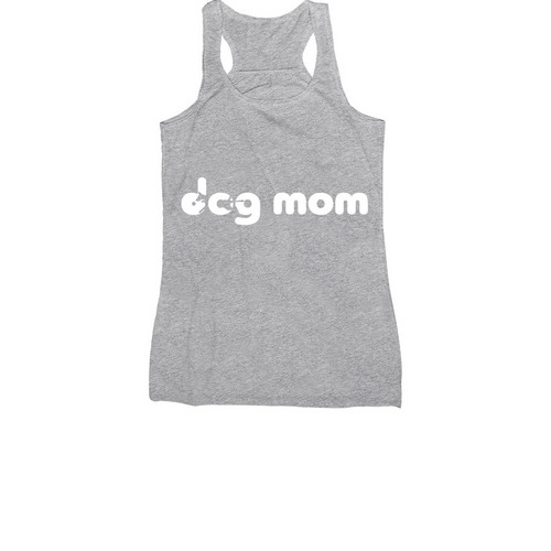 Dog Mom - Shirts, a Athletic Heather Women's Racerback