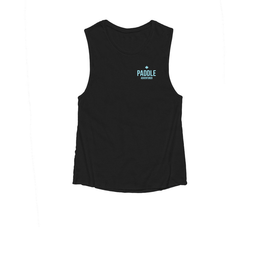 Women's Paddle Adventurer Tank, a Black Women's Muscle Tank