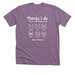 Things I Do In My Spare Time, a Heather Purple Premium Unisex Tee