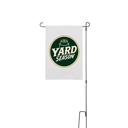 Let Them Know, a White 12" x 18" Yard Flag with Stake