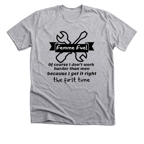 Femme Fuel&nbsp;, a Athletic Heather Premium Unisex Tee