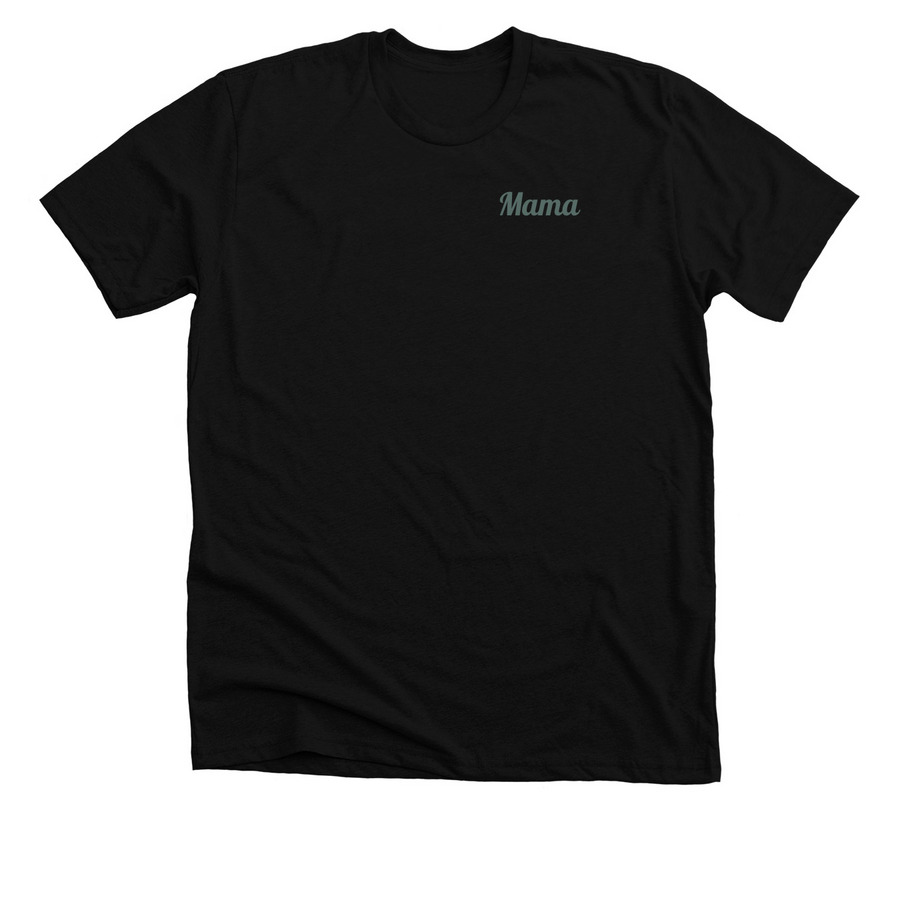 TNS Mama w/logo, a Solid Black Blend Premium Unisex Tee