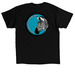 Zebra Circle, a Black Classic Unisex Tee (back-view)