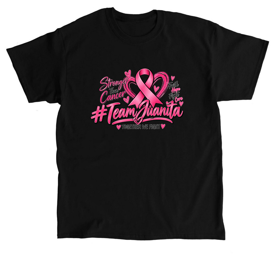 Help Support Mom in Her Breast Cancer Fight, a Black Classic Unisex Tee