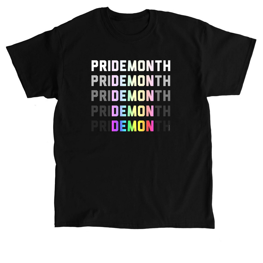 PriDEMONth Rainbow Legion, a Black Classic Unisex Tee