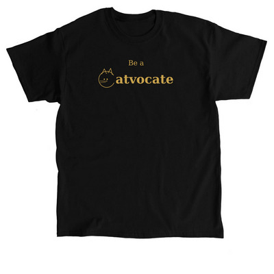 Catvocates Classic Logo, a Black Classic Unisex Tee