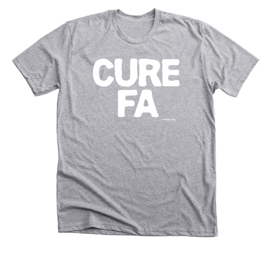 CURE FA Apparel, a Athletic Heather Premium Unisex Tee