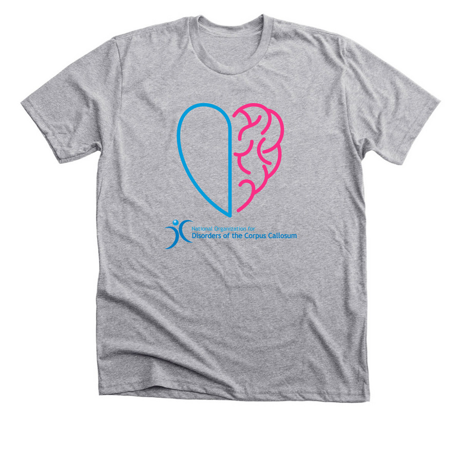 Disorders of the Corpus Callosum, a Athletic Heather Premium Unisex Tee