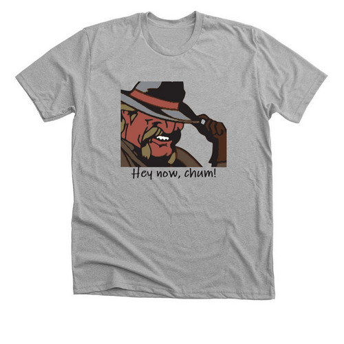 Hey now, chum!, a Athletic Heather Premium Unisex Tee