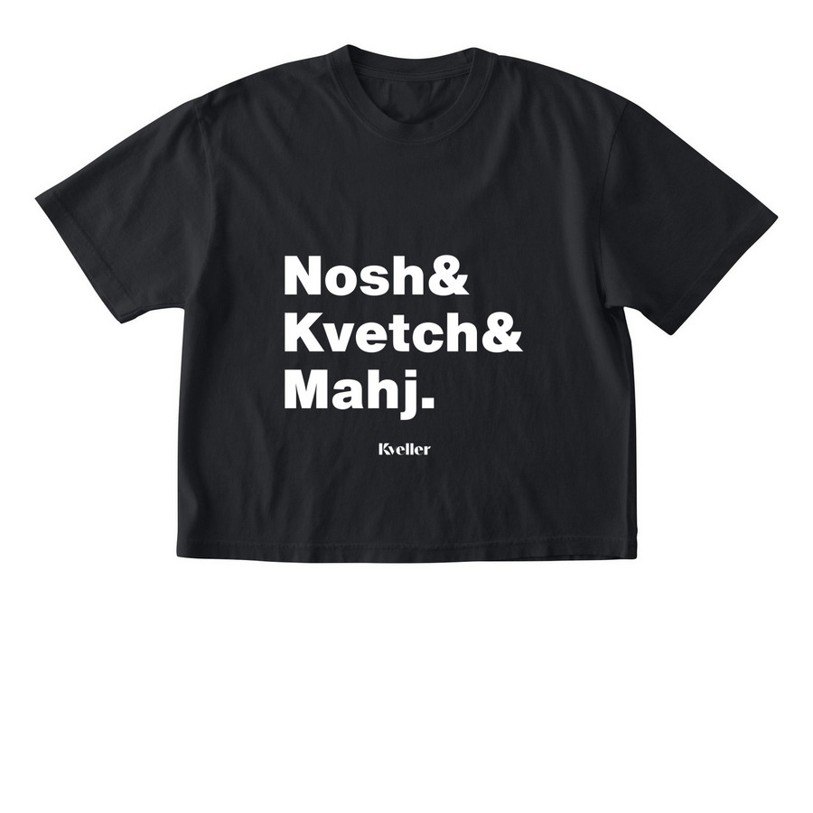 & Mahj Shirt, a Black Comfort Colors Boxy Tee