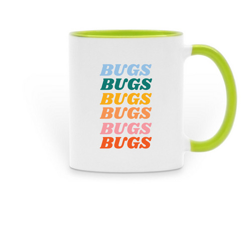 Bug Mug, a Green Two-Tone Ceramic Mug