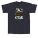 ? Not Bombs, a Navy Union Made Unisex Tee