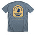 trash isnt always trashy, a Heather Slate Premium Unisex Tee (back-view)
