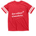 Joey's mission trip shirt fundraiser, a Vintage Red / White Football Jersey Tee