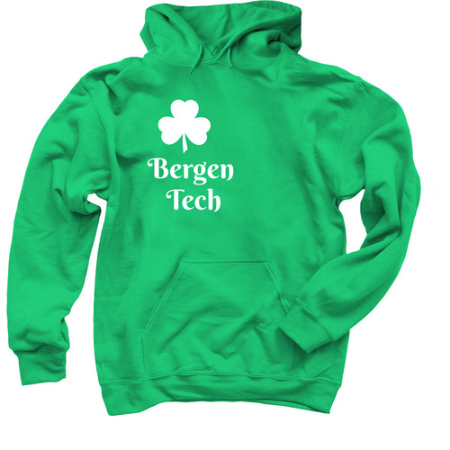 Irish for a Day, a Irish Green Pullover Hoodie